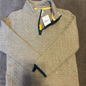 Crewcuts J Crew Green Zip-Up Fleece